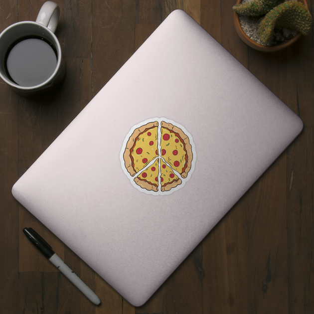 Peace Of Pizza Italian Food Lover Design by UNDERGROUNDROOTS